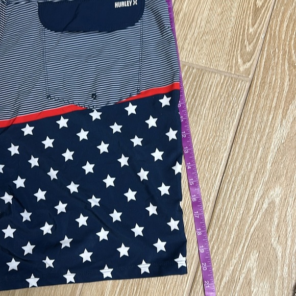 Hurley Men's Blue and Red Star Board Shorts - Picture 6 of 6